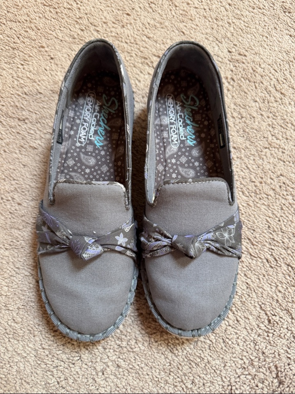 Skechers Macie Washable Slip-On Knot Loafers Paisley Bloom